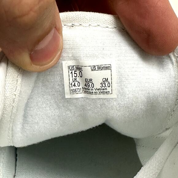 NWOT VANS Canvas Old Skool True Triple White Skate Shoes Men\'s 15 main image 4